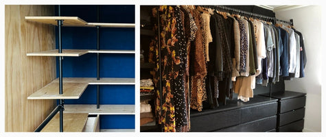 Create a Walk-in Closet using Key Clamps + Tips