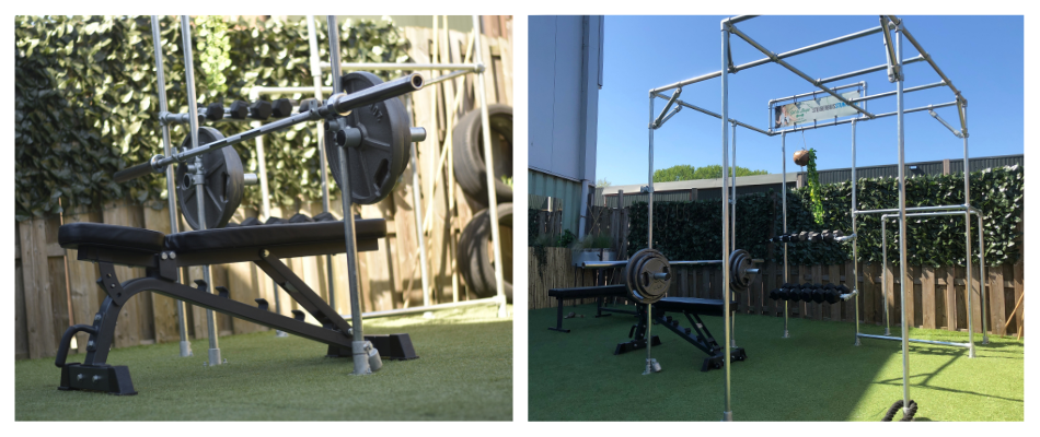Fitness Equipment Made from Key Clamps