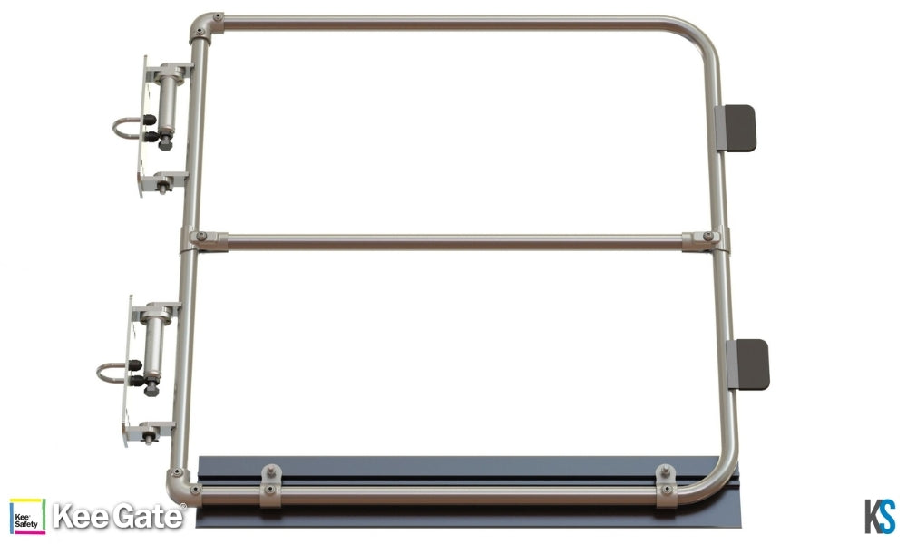 Self Closing Safety Gate - Single Full Height - Galvanised