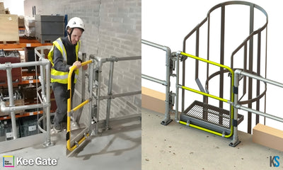 Self Closing Safety Gate - Single Full Height - Galvanised