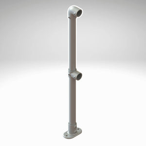 End Post 48.3 mm - Pre-assembled Handrail Part