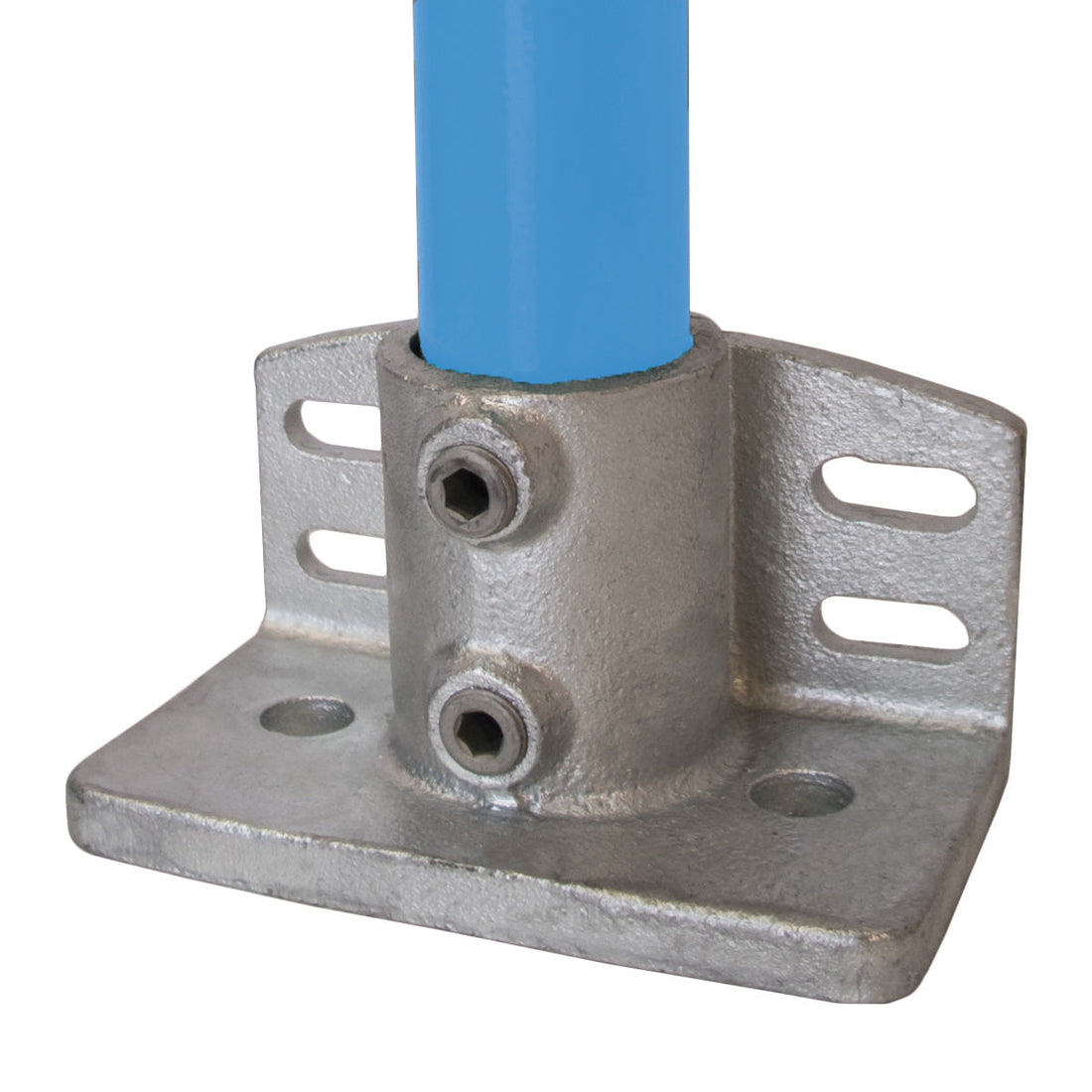 Railing Base Flange with Integrated Toeboard (42.4 mm / Siz