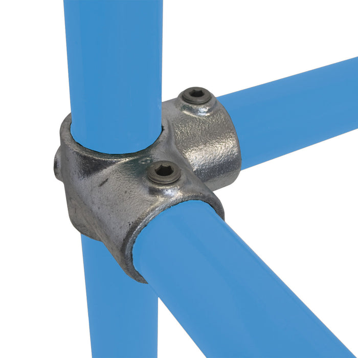 3-Way 90° Elbow - Mid Corner with Through Tube (48.3 mm / S