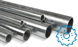 Galvanised Steel Tube - Size 6 - 33.7 mm - Cut to length